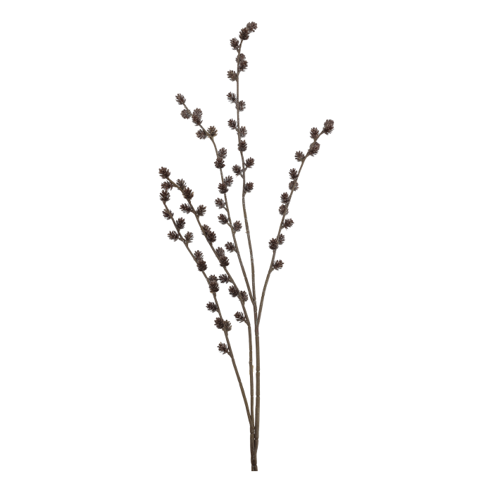 Chic Antique Fleur Gren med Kogler & Glimmer H112 cm – Grøn  Dekorativ grøn Fleur gren fra Chic Antique med kogler og glimmer – en smuk kunstig gren til julens dekorationer, vaser og hyggelige vinterudsmykning. 🎄✨