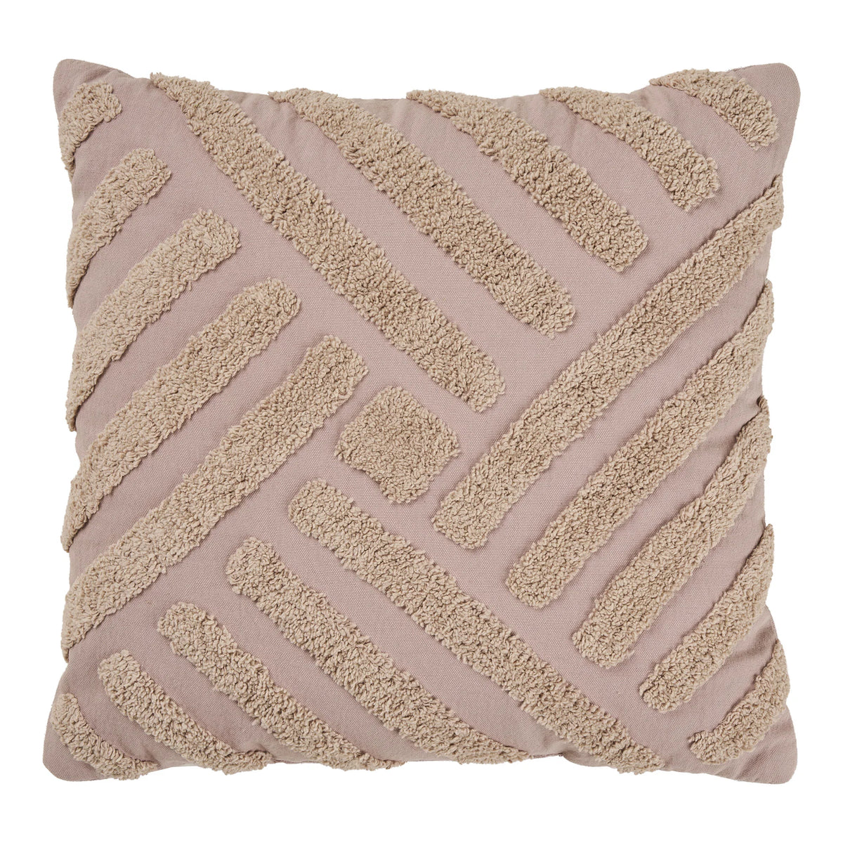 House Nordic Albany Pude Mørk Sand 45x45 cm – Elegant Pyntepude i 100 % Bomuld
