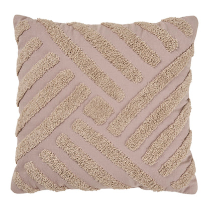 House Nordic Albany Pude Mørk Sand 45x45 cm – Elegant Pyntepude i 100 % Bomuld