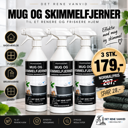 Mug- og Skimmelfjerner 500 ml - Effektiv skimmelfjerner mod mug, skimmel og sorte skjolder på fuger, silikone og vægge