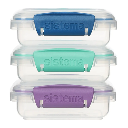 Sistema Klip It Opbevaringsboks - 3 dele