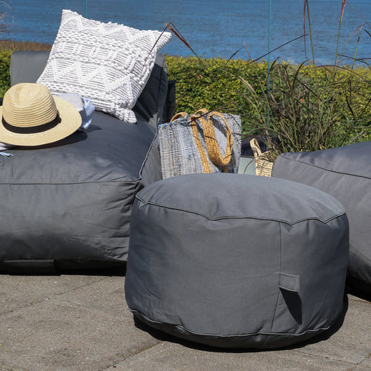 Chic Antique - Loungepuf til Udendørs i Kul