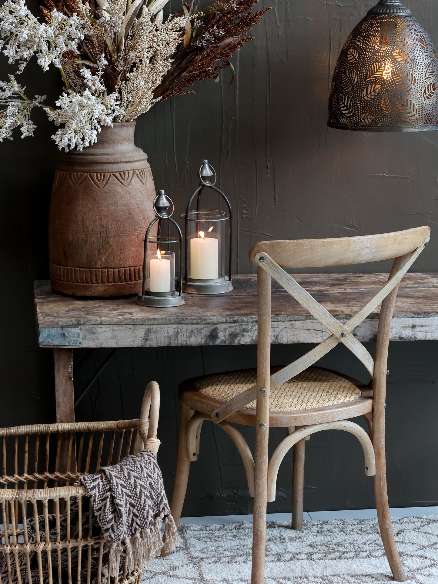 Chic Antique - Fransk Spisebordsstol m. fletsæde (2 stk.)