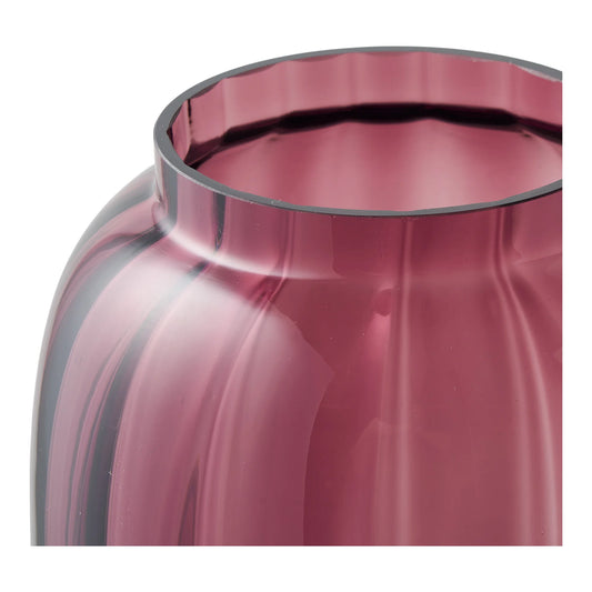 House Nordic Vase i Mundblæst Glas – Kastanjerød, Ø17×H21 cm | Tilfører varme og farve til boligen