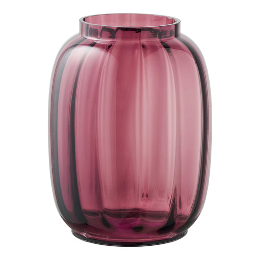 House Nordic Vase i Mundblæst Glas – Kastanjerød, Ø17×H21 cm | Tilfører varme og farve til boligen