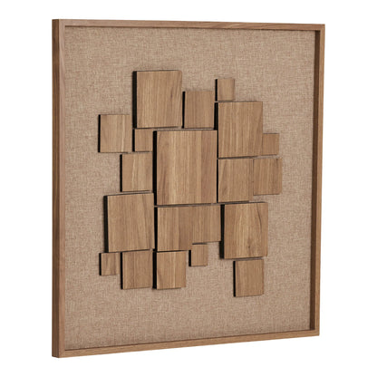House Nordic Gala Relief Vægdekoration – Brun 60 × 60 cm  Elegant vægdekoration med flot reliefeffekt – skab varme, dybde og et eksklusivt udtryk i hjemmet.