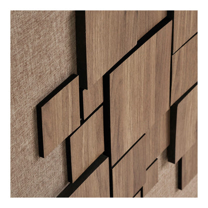 House Nordic Gala Relief Vægdekoration – Brun 60 × 60 cm  Elegant vægdekoration med flot reliefeffekt – skab varme, dybde og et eksklusivt udtryk i hjemmet.