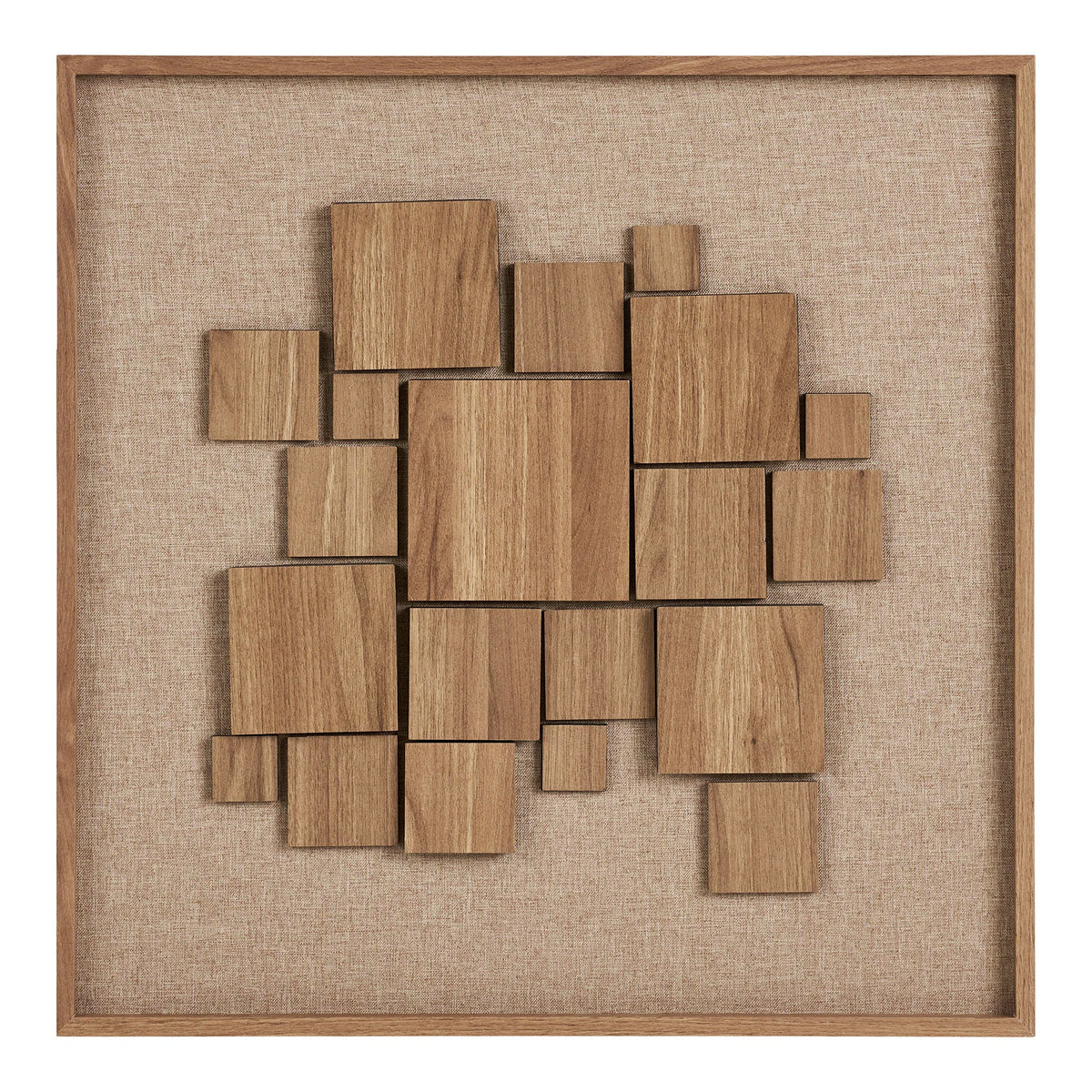 House Nordic Gala Relief Vægdekoration – Brun 60 × 60 cm  Elegant vægdekoration med flot reliefeffekt – skab varme, dybde og et eksklusivt udtryk i hjemmet.