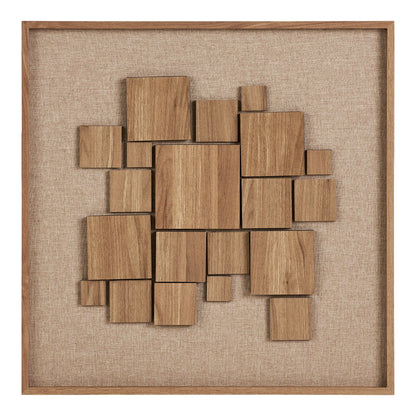 House Nordic Gala Relief Vægdekoration – Brun 60 × 60 cm  Elegant vægdekoration med flot reliefeffekt – skab varme, dybde og et eksklusivt udtryk i hjemmet.