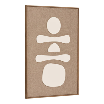 House Nordic Diva Relief Vægdekoration No. 1 – Brun/Beige 50 × 70 cm  Elegant vægdekoration med flot reliefeffekt – skab varme, dybde og et eksklusivt udtryk i hjemmet.