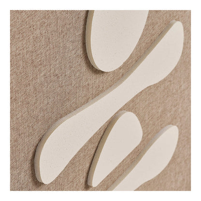 House Nordic Diva Relief Vægdekoration No. 1 – Brun/Beige 50 × 70 cm  Elegant vægdekoration med flot reliefeffekt – skab varme, dybde og et eksklusivt udtryk i hjemmet.