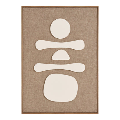 House Nordic Diva Relief Vægdekoration No. 1 – Brun/Beige 50 × 70 cm  Elegant vægdekoration med flot reliefeffekt – skab varme, dybde og et eksklusivt udtryk i hjemmet.