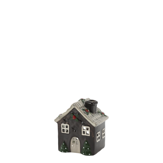 Chic Antique Chamonix Hus til Fyrfadslys – Mocca H9,5 cm