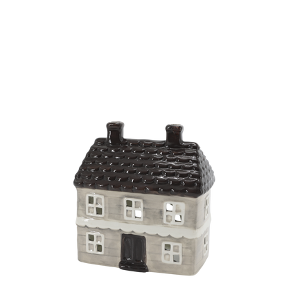 Chic Antique Chamonix Hus til Fyrfadslys – Fransk Grå H16,5 cm