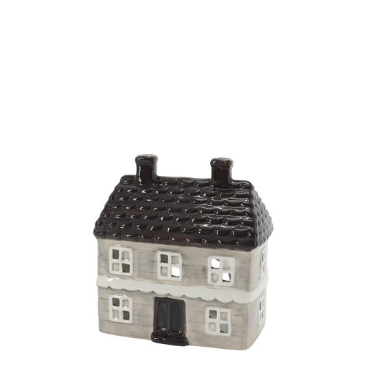 Chic Antique Chamonix Hus til Fyrfadslys – Fransk Grå H16,5 cm