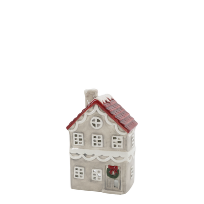 Chic Antique Chamonix Hus til Fyrfadslys – Fransk Grå H16 cm