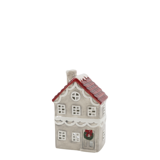 Chic Antique Chamonix Hus til Fyrfadslys – Fransk Grå H16 cm