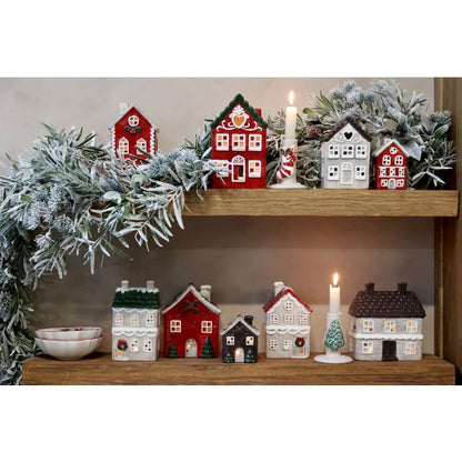 Chic Antique Chamonix Hus til Fyrfadslys – Fransk Grå H16 cm
