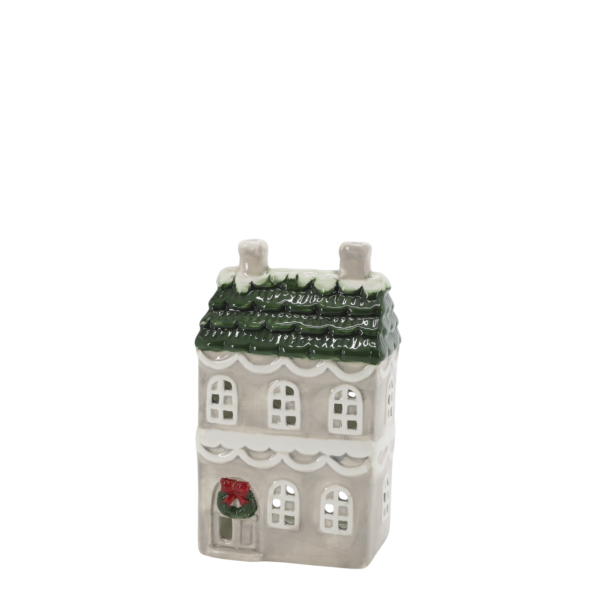 Chic Antique Chamonix Hus til Fyrfadslys – Fransk Grå H17 cm