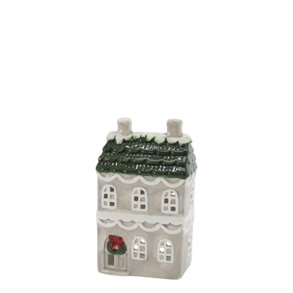 Chic Antique Chamonix Hus til Fyrfadslys – Fransk Grå H17 cm