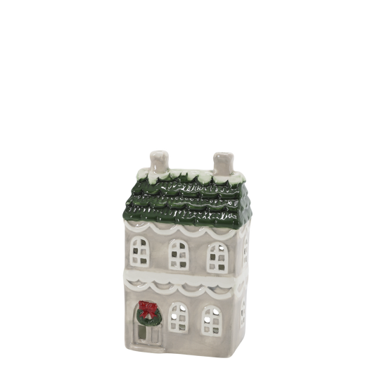 Chic Antique Chamonix Hus til Fyrfadslys – Fransk Grå H17 cm