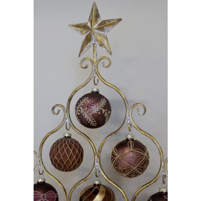 Chic Antique Stativ med Stjerne – H106 cm – Antique Messing - Elegant dekorationsstativ fra Chic Antique i antique messing med smuk stjerne på toppen – perfekt til at skabe en stemningsfuld juledekoration i hjemmet.
