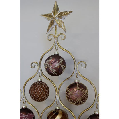 Chic Antique Stativ med Stjerne – H106 cm – Antique Messing - Elegant dekorationsstativ fra Chic Antique i antique messing med smuk stjerne på toppen – perfekt til at skabe en stemningsfuld juledekoration i hjemmet.