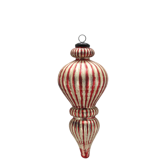 Chic Antique Ornament H30/Ø13 cm – Cherry & Champagne  Elegant ornament fra Chic Antique i smukke cherry- og champagnefarver – dekorativ julepynt i glas, der tilfører varme, glans og stemning til juleindretningen. 🎄