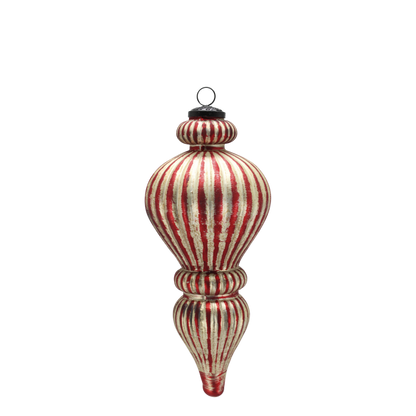 Chic Antique Ornament H30/Ø13 cm – Cherry & Champagne  Elegant ornament fra Chic Antique i smukke cherry- og champagnefarver – dekorativ julepynt i glas, der tilfører varme, glans og stemning til juleindretningen. 🎄