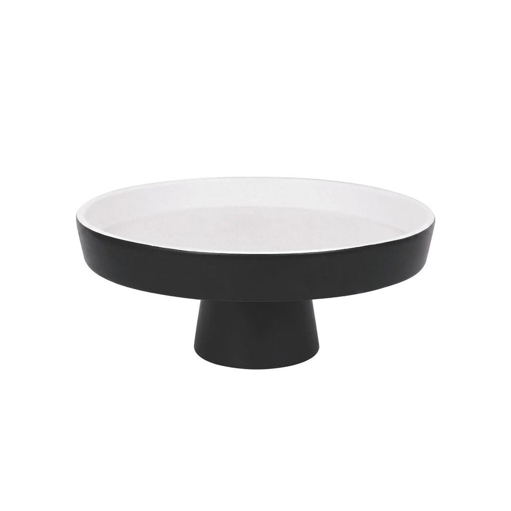 Nordis Serveringsfad med Fod – Keramik 25 × 25 × 10 cm