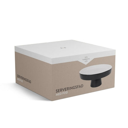 Nordis Serveringsfad med Fod – Keramik 25 × 25 × 10 cm