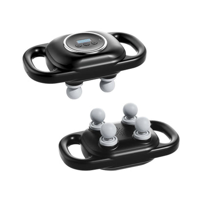MassagePro 4-Hovedet Massageapparat med 9 Intensitetsniveauer - Kraftfuldt massageapparat med 4 massagehoveder, 9 intensitetsniveauer og 10 massageprogrammer til trætte muskler