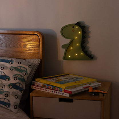 LED Børnelampe med Dyr – Dinosaur eller Giraf | Sødt Natlys til Børneværelset