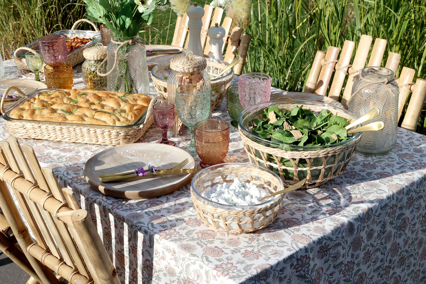 Chic Antique -  Skål m. fletkurv