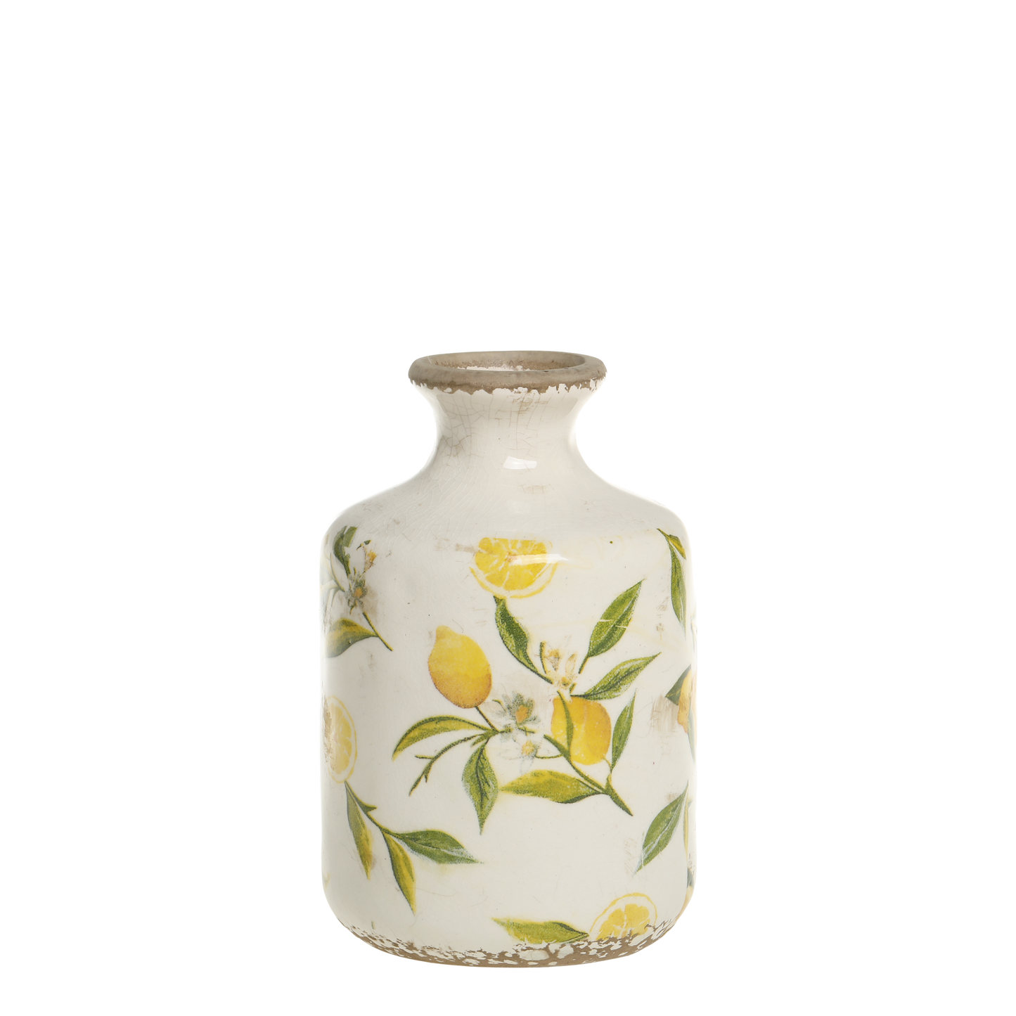 Chic Antique - Limone Flaske med Citronmotiv 17x10 cm