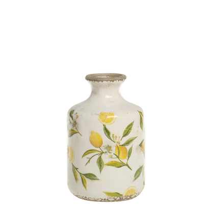 Chic Antique - Limone Flaske med Citronmotiv 17x10 cm