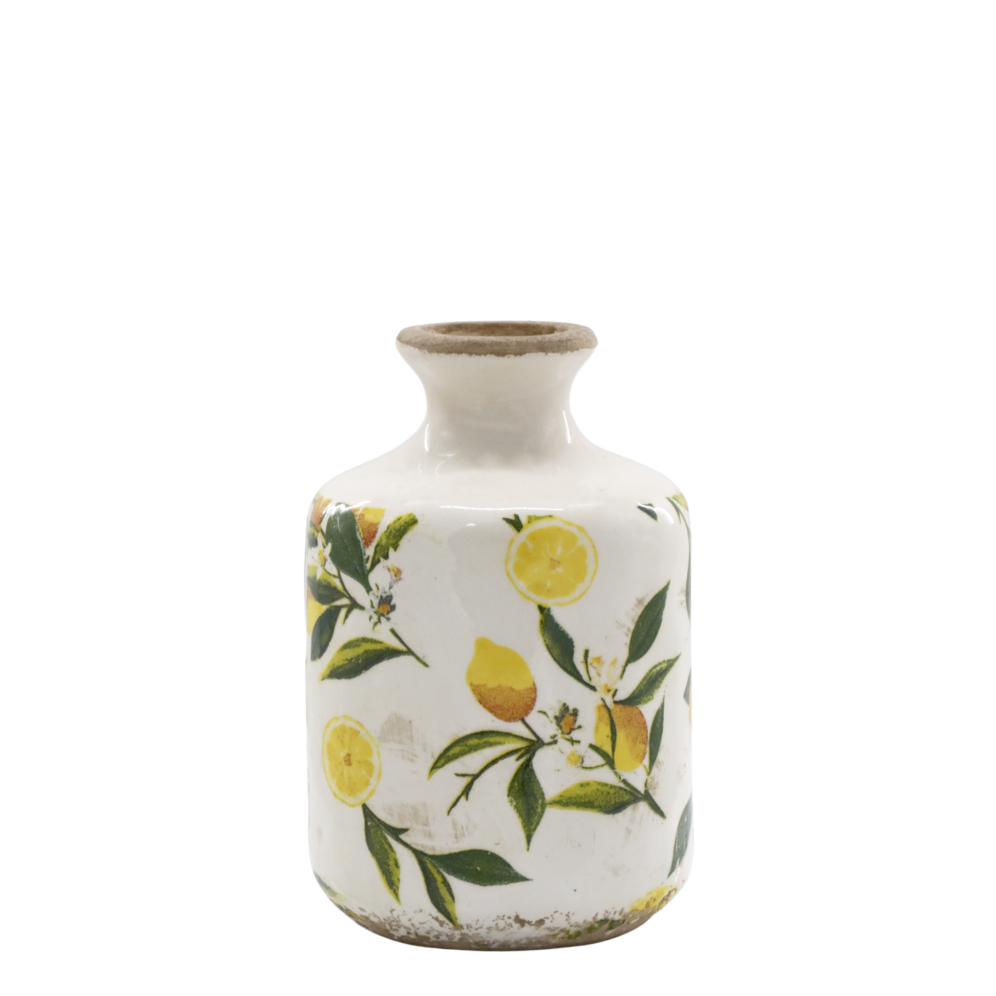Chic Antique - Limone Flaske med Citronmotiv 17x10 cm