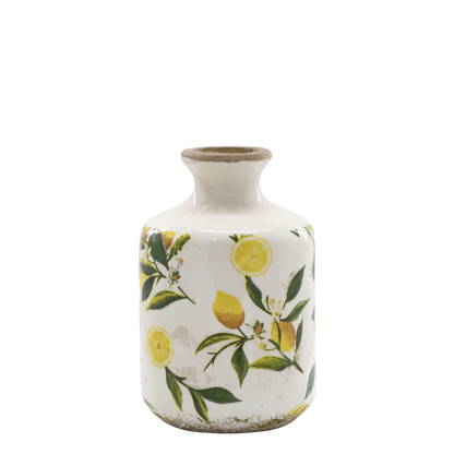 Chic Antique - Limone Flaske med Citronmotiv 17x10 cm