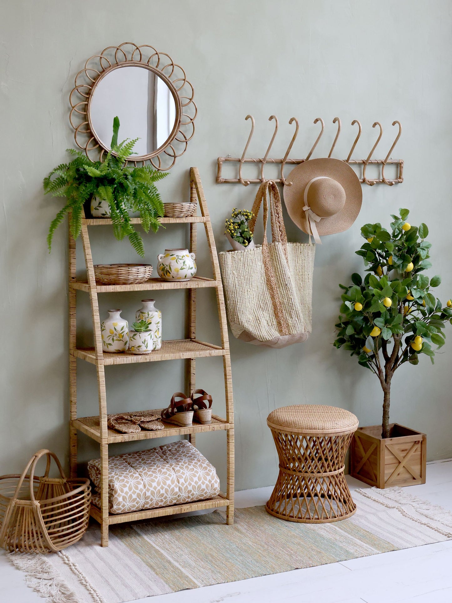 Chic Antique - Limone Flaske med Citronmotiv 17x10 cm