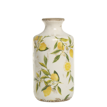Chic Antique - Limone Flaske med Citronmotiv 21x10 cm