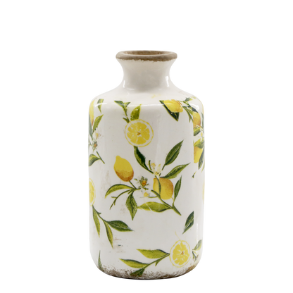 Chic Antique - Limone Flaske med Citronmotiv 21x10 cm