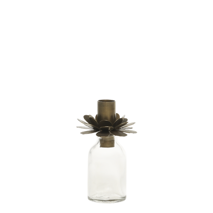 Chic antique -  Flaske med lysholder