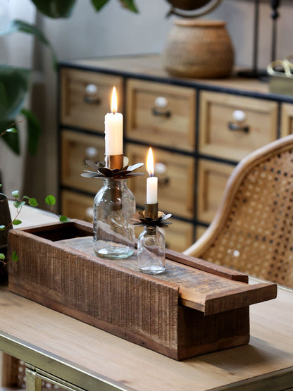 Chic antique -  Flaske med lysholder