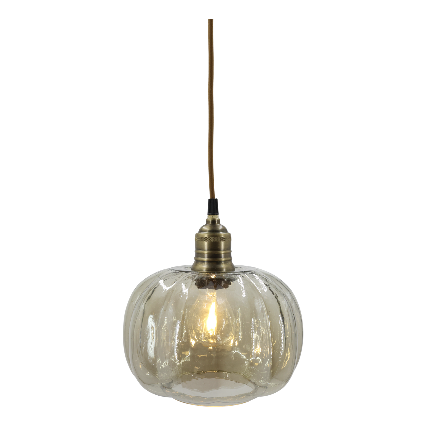 Chic Antique –  Lampe m. messingtop