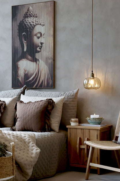 Chic Antique –  Lampe m. messingtop