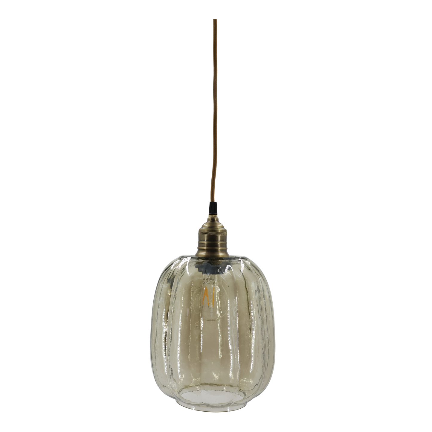 Chic Antique –  Lampe m. messingtop