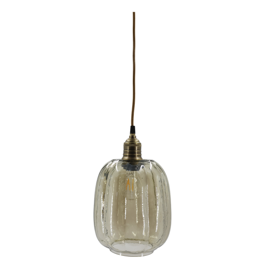 Chic Antique –  Lampe m. messingtop