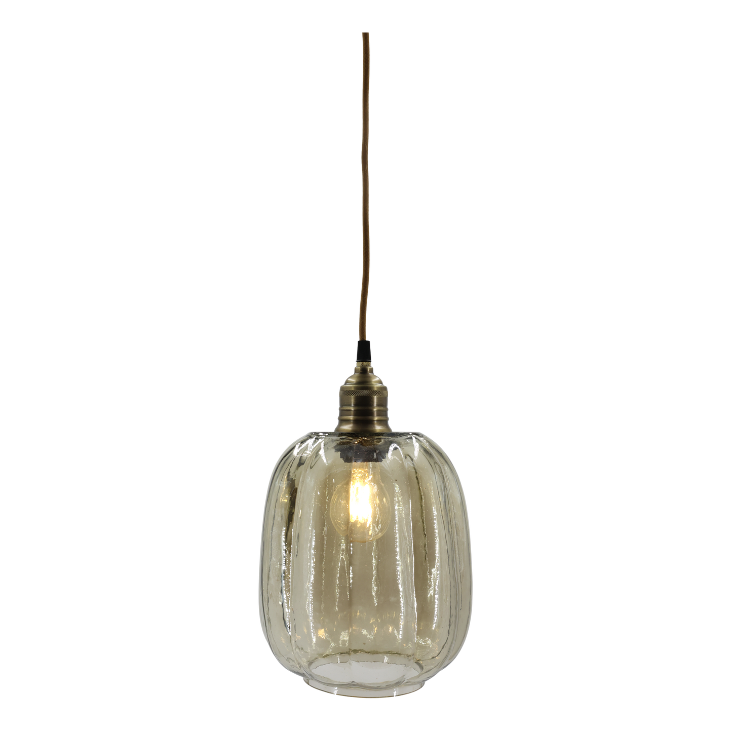 Chic Antique –  Lampe m. messingtop