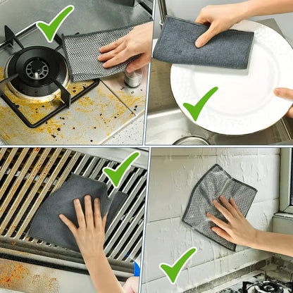 🧽 Dobbeltlags Super Klud – Ståltråd & Microfiber (1 stk)