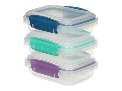 Sistema Klip It Opbevaringsboks - 3 dele